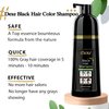 Vedora Instant Black Hair Shampoo 400ml - Semi-Permanent DeXe black Hair Dye shampoo for Natural Hair, Lasts 30 Days, Fast Acting Formula for Men & Women