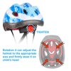 LX LERMX Kids Bicycle Helmet Ages 5-14 Adjustable from Toddler to Youth Size, Durable Helmet with Fun Designs for Boys and Girls