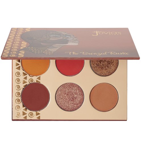 Juvia's Place Palette The Bronzed Rustic - Shades of 6, Professional Eye Makeup, Pigmented Palette, Makeup Palette for Eye Color & Shine