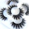 Sunniess False Eyelashes 8D Faux Mink Lashes 100% Handmade Reusable Natural Look Fake Eye lashes Cat-Eye Fluffy Wispy Lashes Dramatic Long Thick Volume Soft Lashes Packs (8d15)