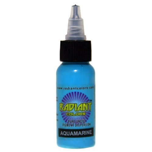 Radiant Colors - Aquamarine - Tattoo Ink 1oz MADE IN USA by Radiant Colors