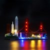 BRIKSMAX Led Lighting Kit for San Francisco Skyline Set-Compatible with Lego 21043 Building Blocks Model- Not Include The Lego Set