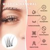 Tecxin-Mix Natural Lash Clusters Kit Extentions Korean Self Adhesive Clusters False Eyelashes Easy Appy,Press On Pre-glued Tech,No Glue,and No Sticky Residue,10-12mm 120 Pcs(Christmas Gift)