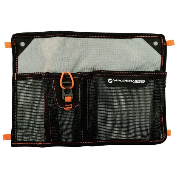 Wilderness Systems Mesh Storage Sleeve - 3 Pocket - for Kayak Storage Gray/Black One Size 8070069