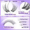 Lash Clusters Natural Lash Extensions Invisible Band Waterproof 8-16mm Cluster Eyelash Extensions Wispy Eyelash Clusters Individual Lashes Cluster Lashes by ALICE
