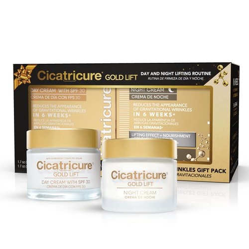 Cicatricure Gold Lift Anti Gravitational Wrinkles Day and Night Cream Bundle Gift Pack, 1.7 Ounce...