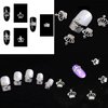 JERCLITY 100 Pieces 3D Silver Alloy Crown Nail Charms Studs Crown Diamonds Nail Art Nail Jewels Set Crown Nail Studs Clear Crystals Manicure Jewelry for Women Girls (0.35inchx0.39inch)