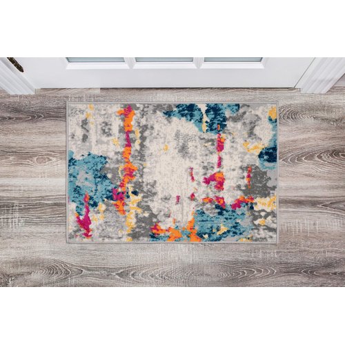 Rugshop Sky Collection Transitional Abstract Area Rug 2' x 3' Multi