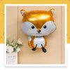 HORUIUS Fox Balloons Fox Shaped Foil Mylar Balloons for Baby Shower Kids' Boys Woodland Animals Theme Birthday Party Supplies Decorations 25 Inchs 5PCS