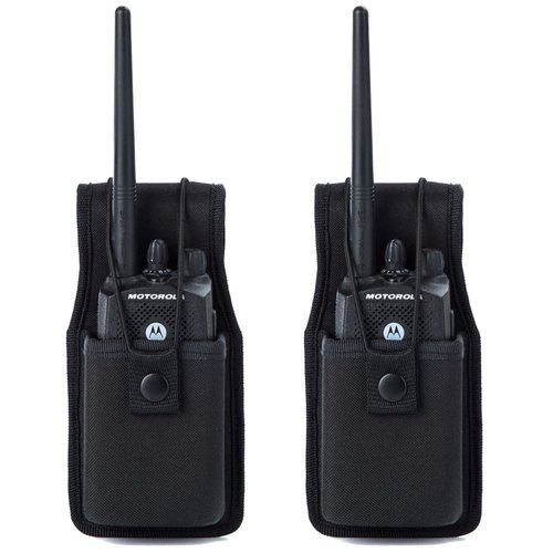 LUITON Universal Radio Case Two Way Radio Holder Universal Pouch for Walkie Talkies Nylon Holster Accessories for MOTOROLA MT500, MT1000, MTS2000 and Similar Models (2 PACK)