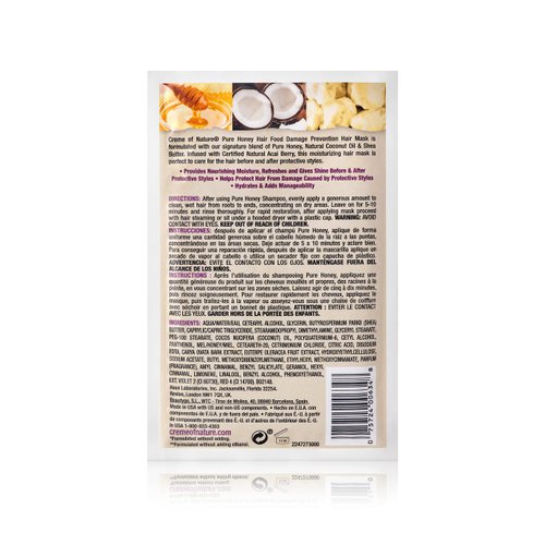 Creme of Nature, Acai Hair Mask, Honey and Acai Formula, 1.75 Oz