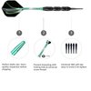 sanfeng Professional Soft Tip Darts Set 20 Grams W/ 50 O-Rings- 30 Darts Plastic Tip + Green Aluminum Shafts + 6 Standard Flights + Portable Case for Electronic Dart Board