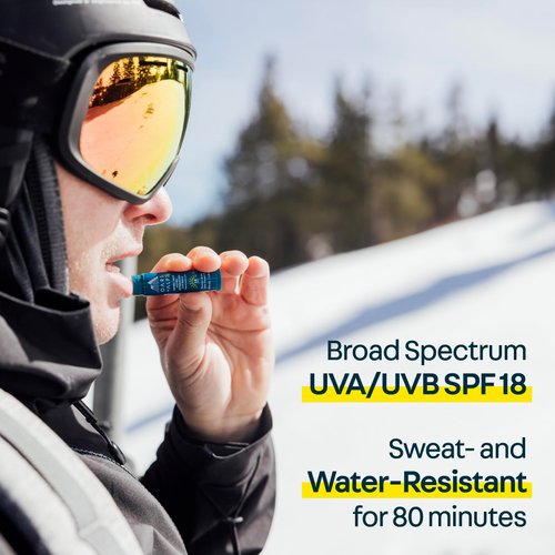 Oars + Alps Shine Free Lip Balm and SPF 18 Sunscreen, Lip Care with Island Lime Scent, Water and Sweat Resistant, 0.15 Oz Each, 3 Pack