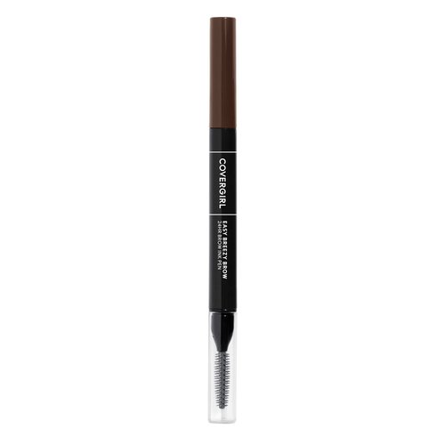 COVERGIRL - Easy Breezy Brow 24HR Brow Ink Pen™, dual applicator, ultra-precise felt-tip, spoolie comb, water-resistant, lightweight, 100% Cruelty-Free