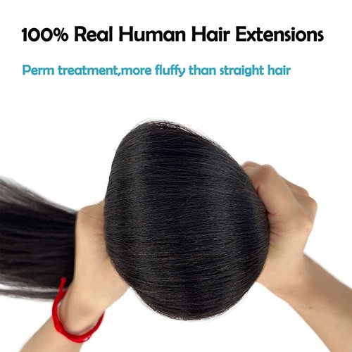 Light Yaki Straight Tape in Hair Extensions Real Human Hair for Black Women Double Sided Skin Weft Afro Yaki Tape in Extensions 20PCS 50G 16" Natural Black Remy Hair 40-60PCS Suggested for Full Head