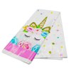 Yarrkc 5 Pack Happy Birthday Table Cover Plastic Themed Party Tablecloth Party Supplies Girls Baby Shower Decorations