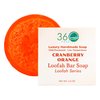 360Feel Cranberry Orange Loofah Bar Soap - Safe for Sensitive Skin - Luxury Handmade Soap - Natural & Unblocked Loofah Sponge - Exfoliate & Scrub - Removes Dead Skin - Vegan & Pure