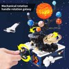 CAXIMSY Solar System Model Building Blocks Sets Earth Moon and Sun Orrery Toy Educational Toys for Science Experiments Learning Kits 775 Pieces Gift for Kids