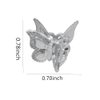 Butterfly Hair Claw for Women Girls Silver Hair Clips for Braids Hair Accessories Butterfly Clip for Thin Thick Hair Butterfly Clips Small Butterfly Hair Barrettes Non Slip Hair Clip Pins 40 Pcs