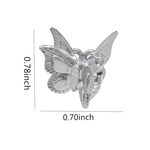 Butterfly Hair Claw for Women Girls Silver Hair Clips for Braids Hair Accessories Butterfly Clip for Thin Thick Hair Butterfly Clips Small Butterfly Hair Barrettes Non Slip Hair Clip Pins 40 Pcs