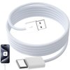 APAPATEK USB-C Woven Carplay Cable for iPhone 15 Pro 16 Pro, USB-A to USB-C Cable Car Play Wire Data Transfer Car Audio Car Phone Cord Android-Auto Carplay Cable for Galaxy S24 S23 S22 S21, 2m White