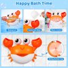 Gigilli Crab Baby Bath Toys, Rechargeable Bath Bubble Machine for Toddlers 6-12 12-18 Months, Bathtub Bubble Maker with Music for Kids Ages 1-3 Boys Girls Birthday Gifts Christmas Stocking Stuffers
