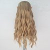 Miss U Hair Long Wavy Flax Golden Ash Blonde Hair Women Party Cosplay Costume Wig with Elf Ears Halloween