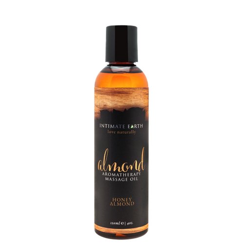 Intimate Earth Massage Oil, Almond, 4 Ounce