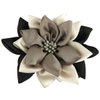 Merdia Jaw Hair Claw Clip for Women with Sharp leaves Flower | Flower Claw Clips | Hair Claw Clips for Women | Claw Hair Clips | Claw Clips Cute | Hair Clips for Girls | Color (Black,Beige and Coffee)