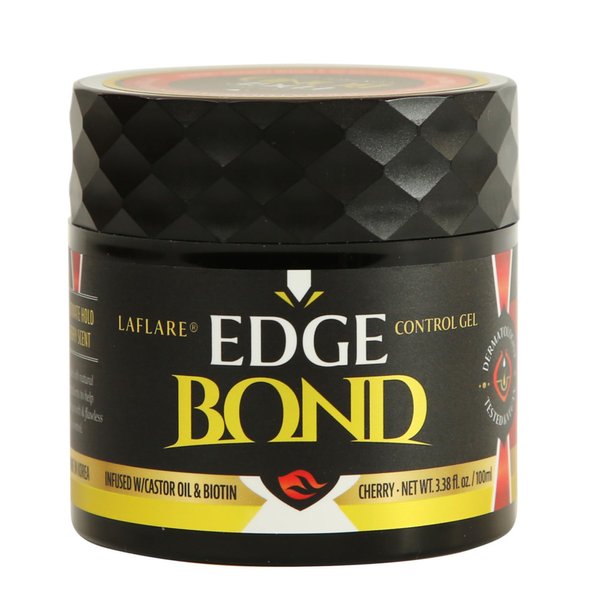 Laflare Edge control Extreme Hold Gel for Nature & kids Hair w Biotin & Coconut Oil Non-Greasy for All Hair type 100ml… (Cherry)