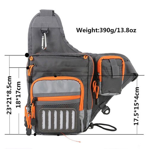 M MAXIMUMCATCH Maxcatch V-Cross Shoulder Bag Multifunction Fishing Sling Pack