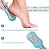 ZMOI Premium Foot File – 2-in-1 Callus Remover for Feet with Dead Skin Storage – for Dry, Cracked Heels, Hard Skin – High-Grade Stainless Steel Foot Scraper - 1 Count