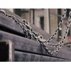 2 Pcs 1/4 x 23 inch Link Chain 304 Stainless Steel Coil Chain for Transport Tie Down Binder Chain Pulling Towing Hanging, Home, Camping, Pet Towing, 6mm