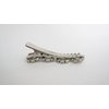 Small crystal circles metal alligator hair clip for fine thin hair