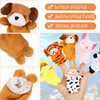 32 Pieces Finger Puppets for Toddlers Cartoon Animal Finger Puppets Zoo Theme Children Puppets Soft Velvet Finger Puppets for Easter Decoration Kids Adults School Reward Party Favors