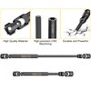 COOWOO Hardened Steel RC Drive Shaft, 112-163mm Center Drive Shaft Upgrade Part for 1/10 Scale RC Trucks SCX10 90046 AXI03007 TRX4 Redcat Gen8, Enhanced Durability and Performance (Black)