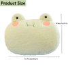 NatureMan Frog Plush Pillow, Super Soft Frog Stuffed Animal, Adorable Plush Frog Hand Warmer for Adults Children (Green Frog)