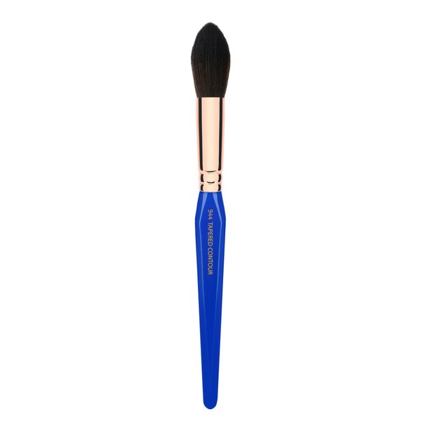 Bdellium Tools Professional Makeup Brush - Golden Triangle 944 Tapered Contour - With All Vegan and Soft Synthetic Fibers, For Adding Dimension (Blue, 1pc)