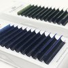 Color Easy Fan Lashes 0.07 C Curl Ombre Blue Volume Lash Extensions 9-16mm Mixed Lash Tray Color Lashes Extension Self Fanning 2D-10D Volume Eyelash Extensions by CoMango