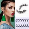 SQYlashes Cat Eye Natural Lashes Wispy False Eyelashes Short Fluffy Fake Lashes - 7 Pairs, ZG55