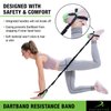 DartBand Premium Resistance Bands with Handles,Door Anchor,and Carabiner Clip for Athletic Training,Rehab,Strength Training,Yoga,Physical Therapy,Home Workout Solution-Medium Resistance,Aqua