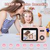 Kids Digital Camera for Toddler Girls,Toy Camera for Kids 3-8 Year Old,Children Selfie Video Camera with 1080p Dual Lens,Christmas Birthday Gifts for Boys Girls Age 3-8 with 32g Tf Card-Pink