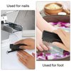 Amaxiu 2 Pack Hand Nail Brush for Cleaning Fingernails, Durable Nylon Firm Stiff Bristles Nail Scrubber Brushes for Men Mechanics Gardeners Scrubbing under Fingers Foot Toes Nails Scrub Brush