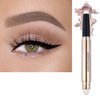 May Foltran Sand Shimmer #02 Cream Eyeshadow Pencil, Nude Pink Sparkle, Hypoallergenic Waterproof Long Lasting Eye Shadow Stick, Multi-Dimensional High Pigment Eye Highlighter Pen