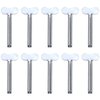 Azure Zone, 10 Pcs Stainless Steel Toothpaste Tube Squeezers Key Roller Tube Creams Paint Squeezer Tool for Bathroom Hair Dye Cosmetic