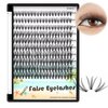 Dedila 200Pcs Handmade Individual False Eyelashes Thickness 0.07mm D Curl Mixed 10-12-14mm /11-13-15mm/12-14-16mm/16-18-20mm 3D Volume Cluster Eye Lashes Etensions (11-13-15mm)