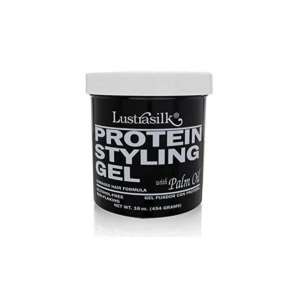 Lustrasilk Protein Styling Gel with Palm Oil 16.0 oz 6pack