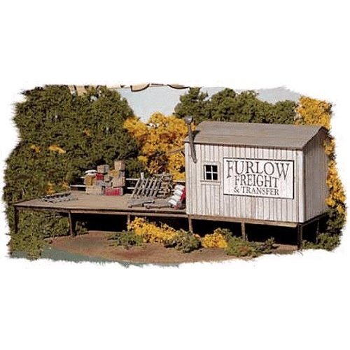 BAR MILLS HO SCALE MODEL TRAIN BUILDINGS - FURLOW FREIGHT & TRANSFER - 0712