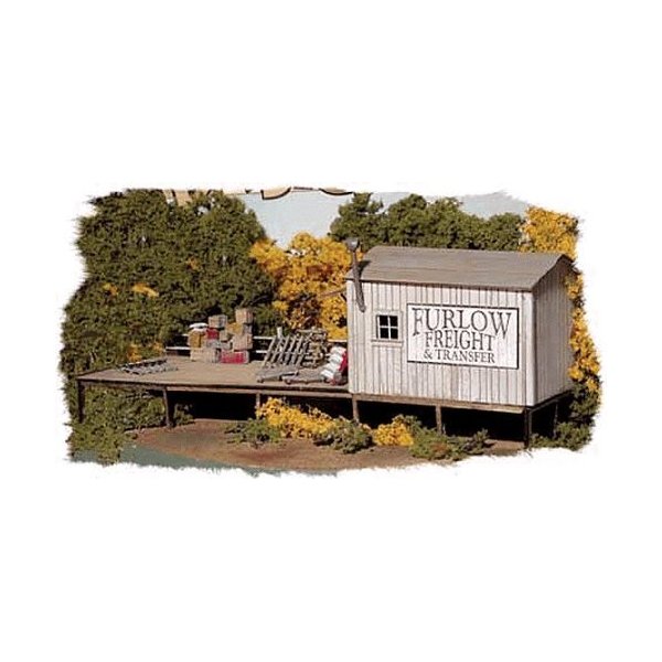 BAR MILLS HO SCALE MODEL TRAIN BUILDINGS - FURLOW FREIGHT & TRANSFER - 0712