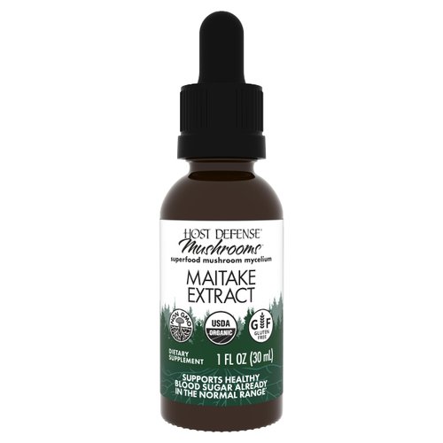 Host Defense Maitake Extract - Immune & Cellular Health Support Supplement - Dietary Herbal Supplement with Maitake Mushroom & Mushroom Mycelium - Liquid Mushroom Supplement - 1 fl oz (30 Servings)*